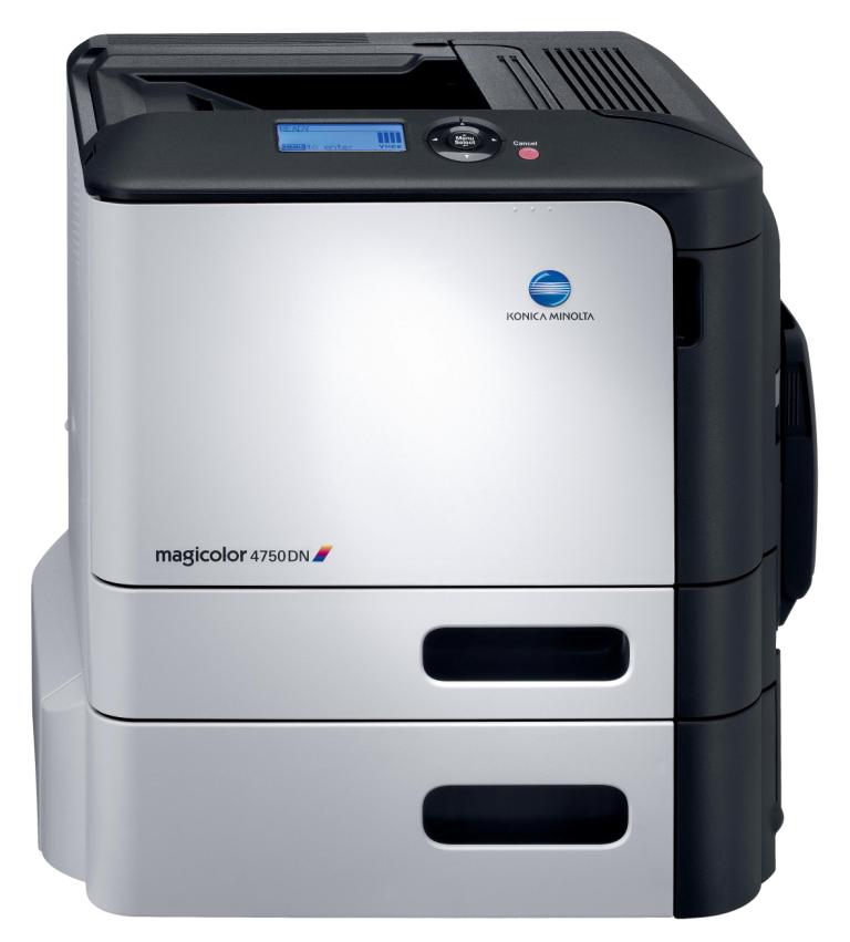 Magicolor 4750EN/DN mit optionaler Papierkassette